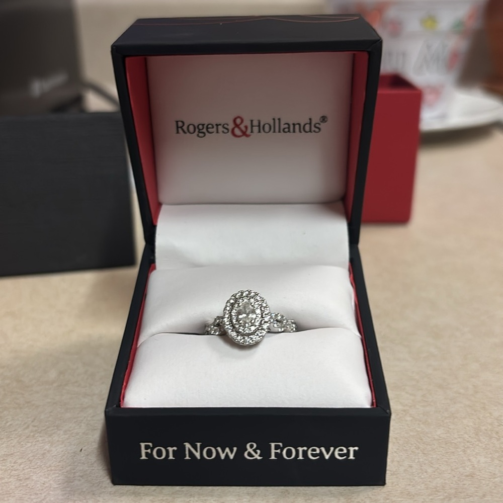 Silver Diamond Ring